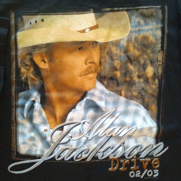 Vintage Alan Jackson Drive Tour 2002/03 T-Shirt - Picture 1 of 10